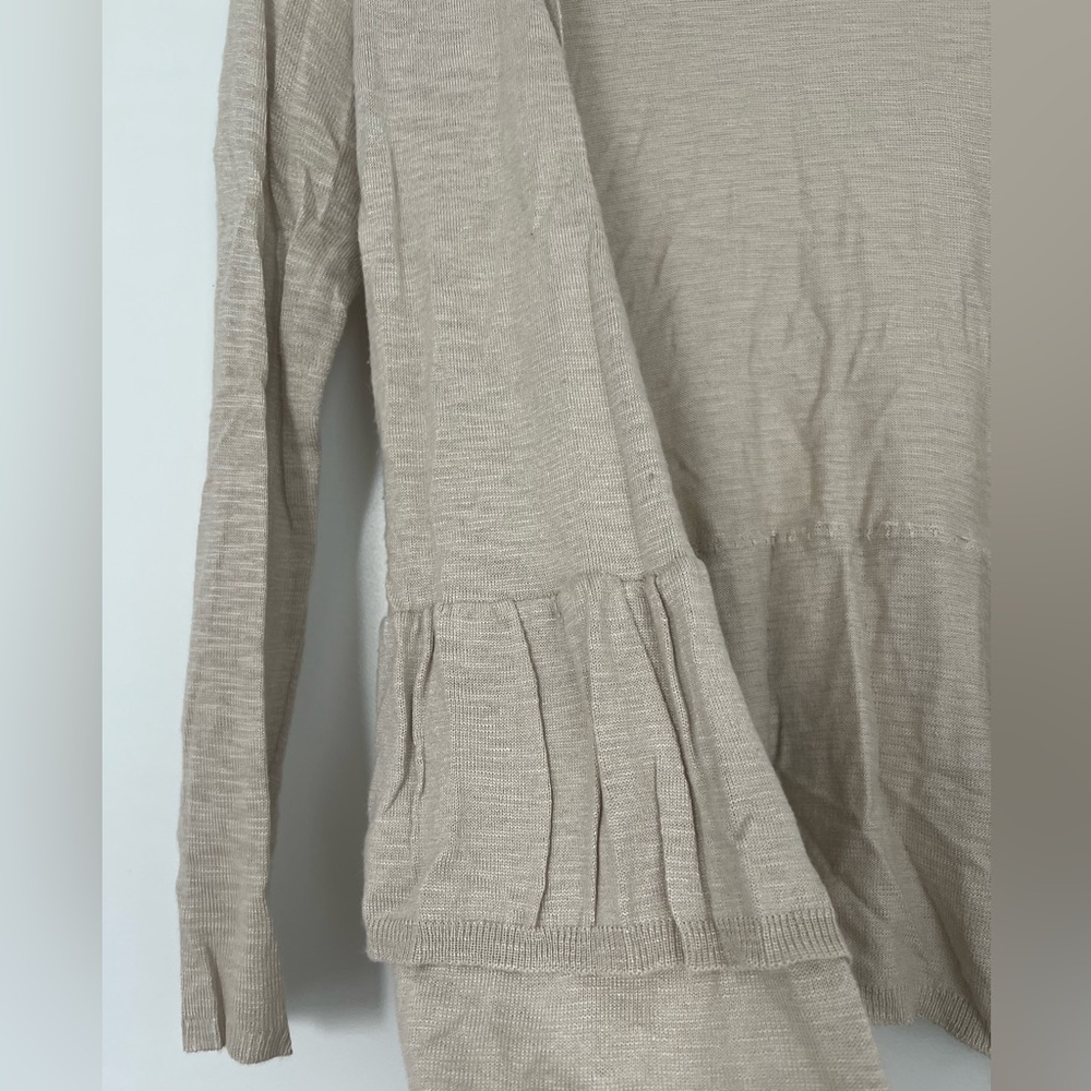 Cream Ruffled Cardigan - Picture 2 of 3